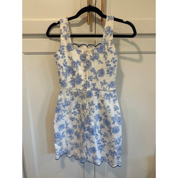 Altar’d state Kaylee blue floral mini dress XS excellent condition dressy - Picture 6 of 8